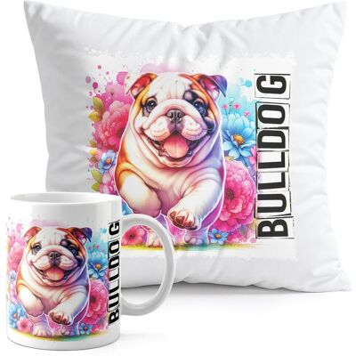 WORLD CASE ZESTAW KUBEK + PODUSZKA DRUK - PIES PSY PIESEK RASA BULLDOG WORLD CASE ZESTAW KUBEK + PODUSZKA DRUK - PIES PSY PIESEK RASA BULLDOG