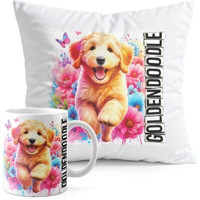 WORLD CASE ZESTAW KUBEK + PODUSZKA DRUK - PIES PSY PIESEK RASA GOLDENDOODLE WORLD CASE ZESTAW KUBEK + PODUSZKA DRUK - PIES PSY PIESEK RASA GOLDENDOODLE