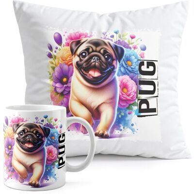 WORLD CASE ZESTAW KUBEK + PODUSZKA DRUK - PIES PSY PIESEK RASA MOPS PUG WORLD CASE ZESTAW KUBEK + PODUSZKA DRUK - PIES PSY PIESEK RASA MOPS PUG