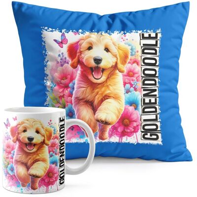 WORLD CASE ZESTAW KUBEK + PODUSZKA NIEBIESKA - PIES PSY PIESEK RASA GOLDENDOODLE WORLD CASE ZESTAW KUBEK + PODUSZKA NIEBIESKA - PIES PSY PIESEK RASA GOLDENDOODLE