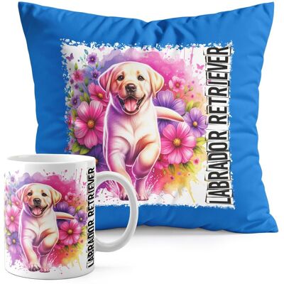 WORLD CASE ZESTAW KUBEK + PODUSZKA NIEBIESKA - PIES PSY PIESEK RASA LABRADOR RETRIEVER WORLD CASE ZESTAW KUBEK + PODUSZKA NIEBIESKA - PIES PSY PIESEK RASA LABRADOR RETRIEVER