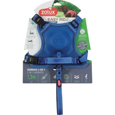 Zolux Easyride Niebieska Szelki 63-80 cm - Hondentuig Zolux Easyride Niebieska Szelki 63-80 cm - Hondentuig