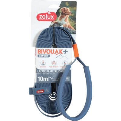 Zolux Bivouak smycz - 10m Silikon Niebieski Zolux Bivouak smycz - 10m Silikon Niebieski