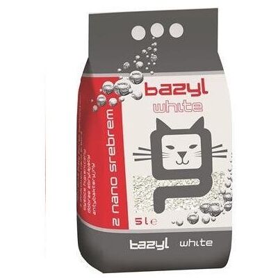 Żwirek BAZYL White, 5 l Żwirek BAZYL White, 5 l