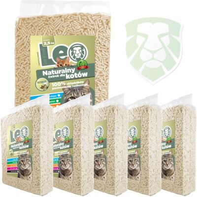 Evado Żwirek dla kota Leo Naturalny x6 Zestaw Evado Żwirek dla kota Leo Naturalny x6 Zestaw