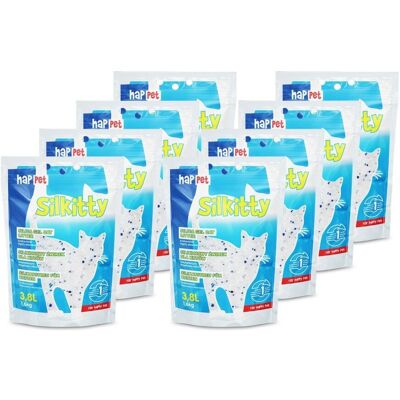 Żwirek do kuwety dla kota Silkitty Happet silikonowy karton 8 szt Żwirek do kuwety dla kota Silkitty Happet silikonowy karton 8 szt