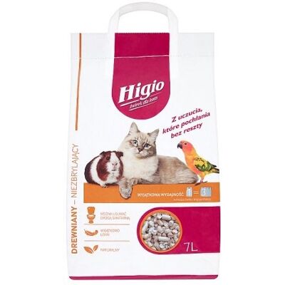 Żwirek drewniany, uniwersalny HIGIO, 7 l . Żwirek drewniany, uniwersalny HIGIO, 7 l .