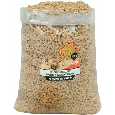 Inny producent Żwirek Uniwersalny Bezpiec Pellet Kota Królika Świnki Morskiej Gryzoni 15kg Inny producent Żwirek Uniwersalny Bezpiec Pellet Kota Królika Świnki Morskiej Gryzoni 15kg