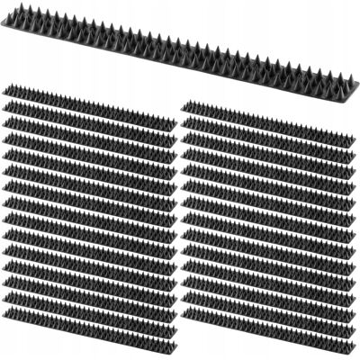 Inny producent 30x Kolce NA PTAKI gołębie koty przeciw ptakom plastikowe czarne 1500 cm Inny producent 30x Kolce NA PTAKI gołębie koty przeciw ptakom plastikowe czarne 1500 cm