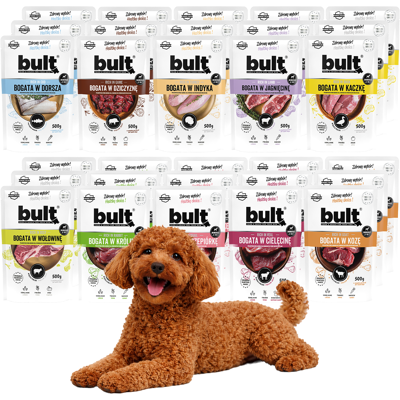 Bult Mokra Karma Dla Psa Mix 10 Smaków Saszetka 30x500g Pełnoporcjowa Bult Mokra Karma Dla Psa Mix 10 Smaków Saszetka 30x500g Pełnoporcjowa