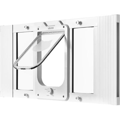 Vevor Drzwi Drzwiczki Klapka Kotów Okno Okienne Biała Premium 686-813 Mm Zamek Vevor Drzwi Drzwiczki Klapka Kotów Okno Okienne Biała Premium 686-813 Mm Zamek
