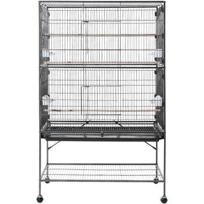 Vevor Klatka Dla Ptaków Woliera Wysoka Metalowa Kółka Żerdki Zestaw 151 Cm Vevor Klatka Dla Ptaków Woliera Wysoka Metalowa Kółka Żerdki Zestaw 151 Cm