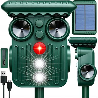 Inny producent Odstraszacz na KOTY PSÓW PTAKI DZIKI PSY KOTÓW PTAKÓW 10w1 SOLAR AKUMULATOR / Masuletto Inny producent Odstraszacz na KOTY PSÓW PTAKI DZIKI PSY KOTÓW PTAKÓW 10w1 SOLAR AKUMULATOR / Masuletto