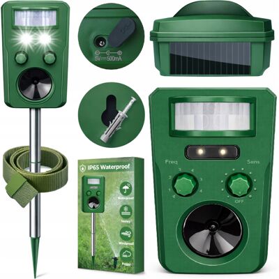 Inny producent Odstraszacz na KOTY PSÓW PTAKI DZIKI PSY KOTÓW PTAKÓW 9w1 SOLAR +AKUMULATOR / Masuletto Inny producent Odstraszacz na KOTY PSÓW PTAKI DZIKI PSY KOTÓW PTAKÓW 9w1 SOLAR +AKUMULATOR / Masuletto