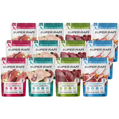 Super Rafi Mokra Karma Dla Psa Mix Smaków Zestaw 12 X 500 G Super Rafi Mokra Karma Dla Psa Mix Smaków Zestaw 12 X 500 G