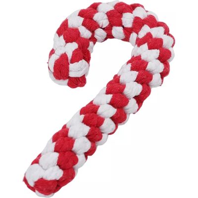 NOBLEZA Świąteczna Zabawka Sznurowa Dla Psa Cukrowa Laska Czerwono-Biała 20cm NOBLEZA Świąteczna Zabawka Sznurowa Dla Psa Cukrowa Laska Czerwono-Biała 20cm