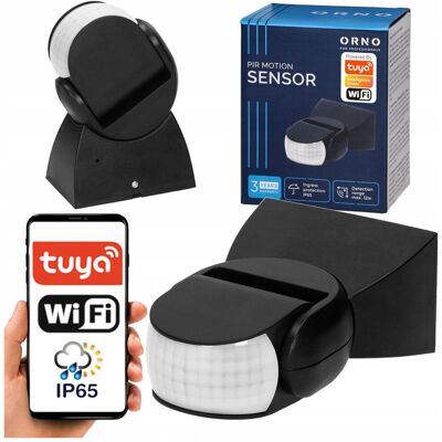 Orno Czujnik Ruchu Wifi Aplikacja Tuya Zmierzchu Alarm Regulacja Zewnętrzny Ip65 Orno Czujnik Ruchu Wifi Aplikacja Tuya Zmierzchu Alarm Regulacja Zewnętrzny Ip65