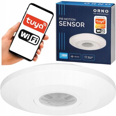 Orno Czujnik Ruchu Wifi Sufitowy Aplikacja Tuya Zmierzchu Alarm Regulacja Płaski Orno Czujnik Ruchu Wifi Sufitowy Aplikacja Tuya Zmierzchu Alarm Regulacja Płaski