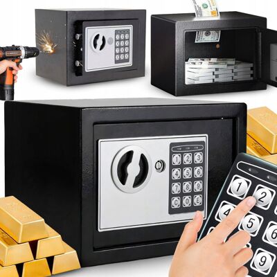 Retoo DOMOWY SEJF KASETKA NA ZAMEK ELEKTRONICZNY 10L KLUCZ KOD SZYFR PANCERNA XL Retoo DOMOWY SEJF KASETKA NA ZAMEK ELEKTRONICZNY 10L KLUCZ KOD SZYFR PANCERNA XL
