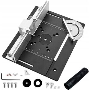 inna (Inny) ALUMINIOWA PŁYTA DO STOŁU FREZARKI 240×200×5MM Z KĄTOMIERZEM I PROWADNICĄ inna (Inny) ALUMINIOWA PŁYTA DO STOŁU FREZARKI 240×200×5MM Z KĄTOMIERZEM I PROWADNICĄ