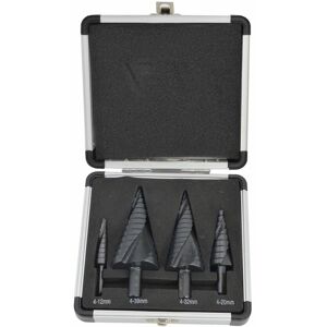 AWTOOLS Aw wiertło stopniowe spiralne kpl. 4szt./ 4-12 4-20 4-32 4-39mm/ aicrn/ czarne/ etui plastik. AWTOOLS Aw wiertło stopniowe spiralne kpl. 4szt./ 4-12 4-20 4-32 4-39mm/ aicrn/ czarne/ etui plastik.