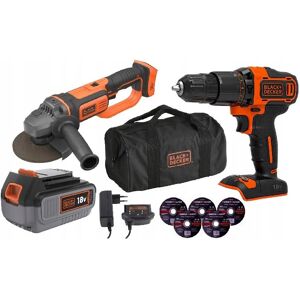 Black and Decker BLACK&DECKER; ZESTAW, COMBO 10w1, BCG720, BCD700 UDAROWA, BL4018, 4Ah, TORBA Black and Decker BLACK&DECKER; ZESTAW, COMBO 10w1, BCG720, BCD700 UDAROWA, BL4018, 4Ah, TORBA