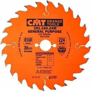 Cmt Pilarka Tarczowa Tarcza Uniwersalna Do Drewna 160X30Mm 24Z 291.160.24M Cmt Pilarka Tarczowa Tarcza Uniwersalna Do Drewna 160X30Mm 24Z 291.160.24M