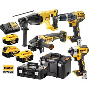 DeWALT ZESTAW 10w1 XR 18V DCD796 DCF887 DCH133 DCG405 3*5.0Ah 5Ah, TSTAK DeWALT ZESTAW 10w1 XR 18V DCD796 DCF887 DCH133 DCG405 3*5.0Ah 5Ah, TSTAK