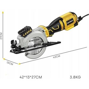 Inny producent Enventor Mini piła tarczowa 705W z prowadnicą laserową + 6 ostrzy pilarka Inny producent Enventor Mini piła tarczowa 705W z prowadnicą laserową + 6 ostrzy pilarka