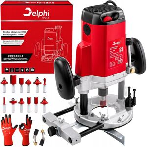 Delphi tools FREZARKA GÓRNOWRZECIONOWA DO DREWNA ELEKTRYCZNA WYCINARKA + 12 FREZÓW FREZY Delphi tools FREZARKA GÓRNOWRZECIONOWA DO DREWNA ELEKTRYCZNA WYCINARKA + 12 FREZÓW FREZY