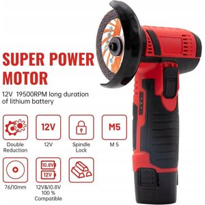 Inny producent Housiwill Szlifierka Kątowa Bezprzewodowa 12V 19500 obr./min 2 x 2000mAh Inny producent Housiwill Szlifierka Kątowa Bezprzewodowa 12V 19500 obr./min 2 x 2000mAh