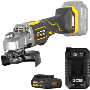 JCB Professional 18V Szlifierka Kątowa 125Mm Ładowarka 4.5A Akumulator 2Ah JCB Professional 18V Szlifierka Kątowa 125Mm Ładowarka 4.5A Akumulator 2Ah