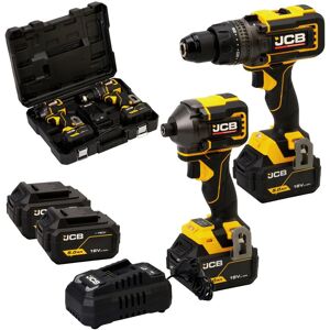 JCB Professional 18V Zestaw (2 narzędzia) Wiertarko-wkrętarka udarowa (160 Nm) + Zakrętarka udarowa (230 Nm) + 2x akumulator 5.0Ah + Szybka ładowark.. JCB Professional 18V Zestaw (2 narzędzia) Wiertarko-wkrętarka udarowa (160 Nm) + Zakrętarka udarowa (230 Nm) + 2x akumulator 5.0Ah + Szybka ładowark..