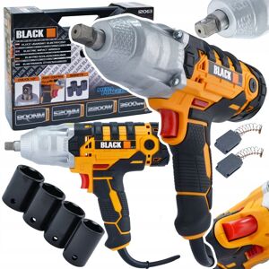 Black Klucz Udarowy 800nm 1/2 2200w z Nasadkami 17-19-21-22mm, 3600rpm 230v Black Klucz Udarowy 800nm 1/2 2200w z Nasadkami 17-19-21-22mm, 3600rpm 230v
