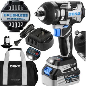 Deko DKBW20XP01 Klucz Udarowy Akumulatorowy Bezszczotkowy 1/2'' Klucz Do Kół 800nm 20V AKU Deko DKBW20XP01 Klucz Udarowy Akumulatorowy Bezszczotkowy 1/2'' Klucz Do Kół 800nm 20V AKU