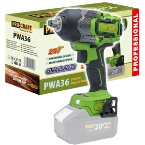 Klucz udarowy PROCRAFT PWA36BB 1/2' 20V 850Nm bezszczotkowy Klucz udarowy PROCRAFT PWA36BB 1/2' 20V 850Nm bezszczotkowy