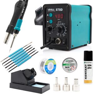 Techrebal Lutownica 878D + KONTAKT IPA + CYNA+ KALAFONIA Techrebal Lutownica 878D + KONTAKT IPA + CYNA+ KALAFONIA