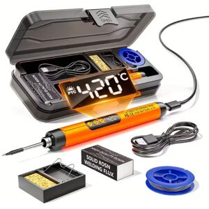 Inny producent LUTOWNICA AKUMULATOROWA 420°C USB-C ZESTAW Do Lutowania POMARAŃCZOWA Inny producent LUTOWNICA AKUMULATOROWA 420°C USB-C ZESTAW Do Lutowania POMARAŃCZOWA