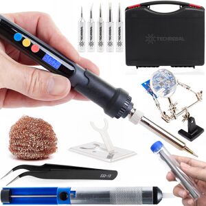 Lutownica Grotowa NightIron 60W 5 Grotów Cyna Odsysacz Trzecia Ręka W Walizce Akcesoria Do Lutowania Techrebal Lutownica Grotowa NightIron 60W 5 Grotów Cyna Odsysacz Trzecia Ręka W Walizce Akcesoria Do Lutowania Techrebal