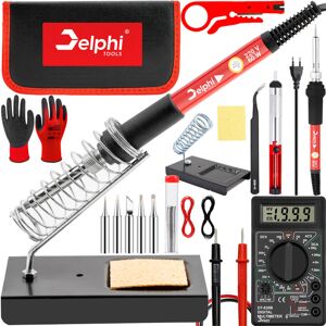 Delphi Lutownica precyzyjna kolbowa oporowa 60W zestaw lutowniczy multimeter etui Delphi Lutownica precyzyjna kolbowa oporowa 60W zestaw lutowniczy multimeter etui
