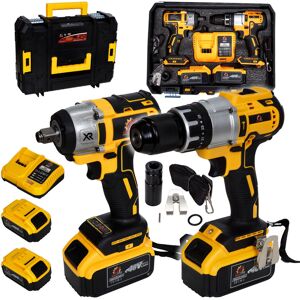 Inny producent Mega Zestaw Wkrętarka Aku + Klucz Udarowy Aku 48v 2x5ah Inny producent Mega Zestaw Wkrętarka Aku + Klucz Udarowy Aku 48v 2x5ah