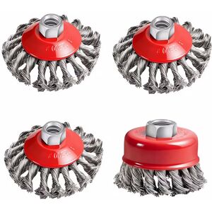 Inny producent Metalowe Szczotki Druciane do Szlifierki Kątowej x4szt. Inny producent Metalowe Szczotki Druciane do Szlifierki Kątowej x4szt.