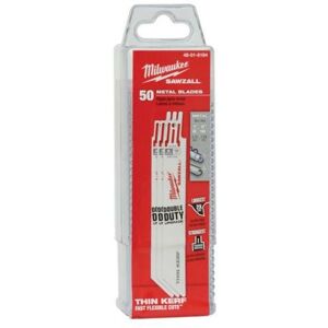 Milwaukee brzeszczot do piły szablastej 150/1,4mm 50szt. metal. Milwaukee brzeszczot do piły szablastej 150/1,4mm 50szt. metal.