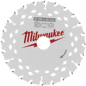 MILWAUKEE PIŁA TARCZOWA 190x30x1,8x24z DREWNO - SZYBKIE CIĘCIE CSB P W MILWAUKEE PIŁA TARCZOWA 190x30x1,8x24z DREWNO - SZYBKIE CIĘCIE CSB P W