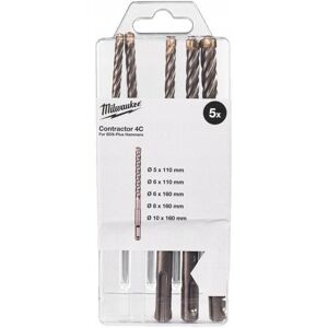 MILWAUKEE WIERTŁO SDS PLUS CONTRACTOR MX4 KPL. 5szt. MILWAUKEE WIERTŁO SDS PLUS CONTRACTOR MX4 KPL. 5szt.