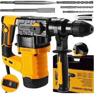 Inny producent Młotowiertarka Młot Udarowy Udar Walizka Sds+ 1600W 6J 3X Wiertło + Dłuta Inny producent Młotowiertarka Młot Udarowy Udar Walizka Sds+ 1600W 6J 3X Wiertło + Dłuta
