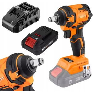 NEO TOOLS NEO Klucz Udarowy Aku Bezszczotkowy 350Nm 1/2” + Akumulator 4Ah + Ładowarka NEO TOOLS NEO Klucz Udarowy Aku Bezszczotkowy 350Nm 1/2” + Akumulator 4Ah + Ładowarka