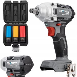 GRAPHITE NEO Klucz Udarowy Akumulatorowy Bezszczotkowy 330 Nm + Nasadki do Felg Alu GRAPHITE NEO Klucz Udarowy Akumulatorowy Bezszczotkowy 330 Nm + Nasadki do Felg Alu