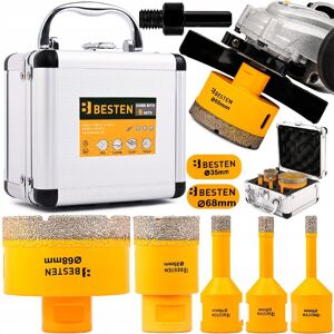 BESTEN Otwornice Diamentowe Koronki do Gresu Płytek M14 6,8,10,35,68 Mm +adapter BESTEN Otwornice Diamentowe Koronki do Gresu Płytek M14 6,8,10,35,68 Mm +adapter