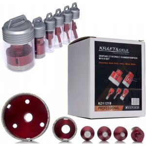 KRAFT&DELE OTWORNICE ZESTAW OTWORNIC DIAMENTOWYCH 6 SZTUK M14 - 3/8' 6-68mm ADAPTER KRAFT&DELE OTWORNICE ZESTAW OTWORNIC DIAMENTOWYCH 6 SZTUK M14 - 3/8' 6-68mm ADAPTER